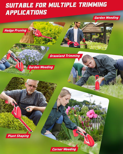 2-in-1 Hedge Trimmer Compatible for Milwaukee 18V, 7.9" & 4.7" Blades