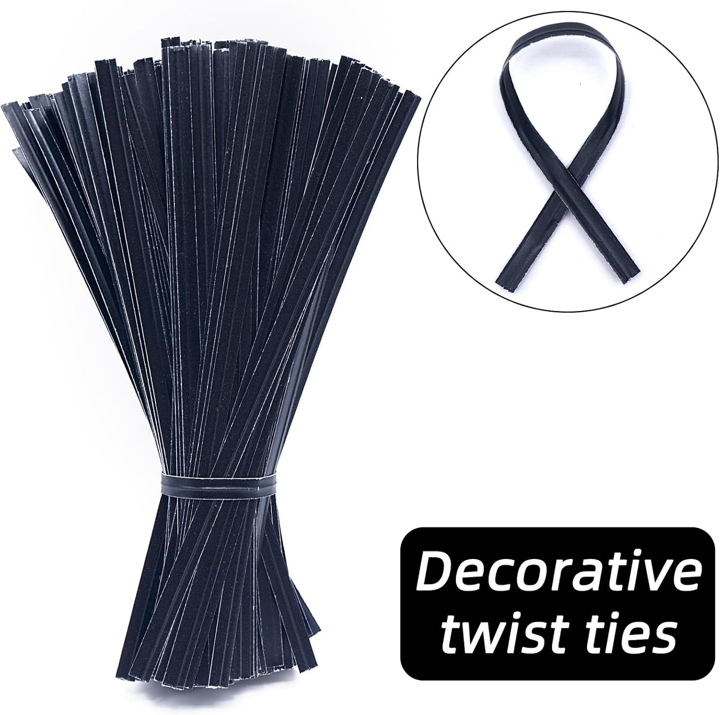 1000 Pcs Twist Ties for Craft, 4 Inch Kraft Paper Twist Ties Reusable, Metallic Twist Ties Bread Ties for Treat Bags, Cake Pop, Cable, Garden Plants, Party Favors