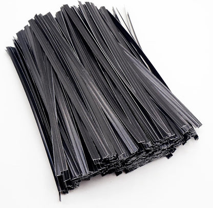 1000 Pcs Twist Ties for Craft, 4 Inch Kraft Paper Twist Ties Reusable, Metallic Twist Ties Bread Ties for Treat Bags, Cake Pop, Cable, Garden Plants, Party Favors