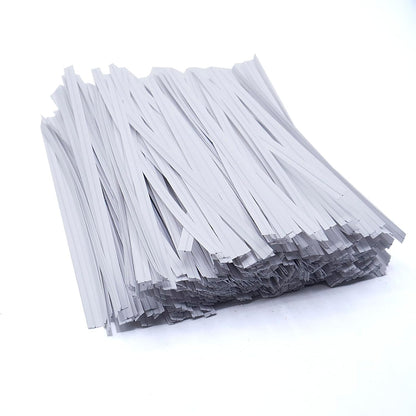 1000 Pcs Twist Ties for Craft, 4 Inch Kraft Paper Twist Ties Reusable, Metallic Twist Ties Bread Ties for Treat Bags, Cake Pop, Cable, Garden Plants, Party Favors