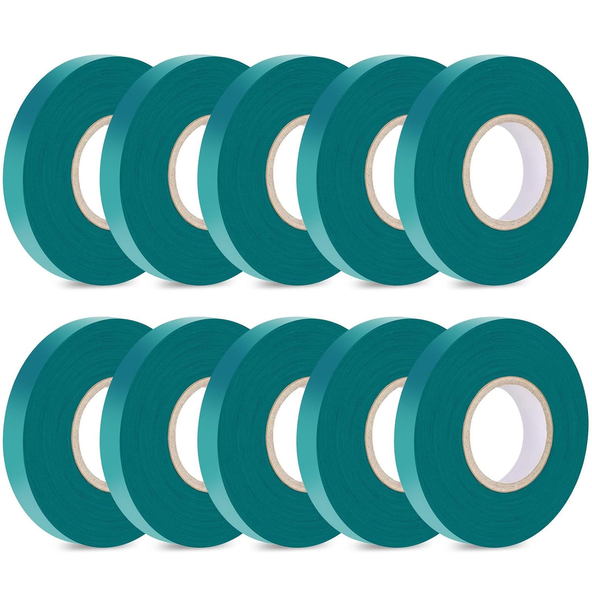 2 Pack x 150 ft Stretch Tie Tape Roll, 1/2" Garden Tie Tape, Thick Sturdy Plant Ribbon Garden Green Vinyl Stake Gardening Tools for Indoor Outdoor Patio Plant Use