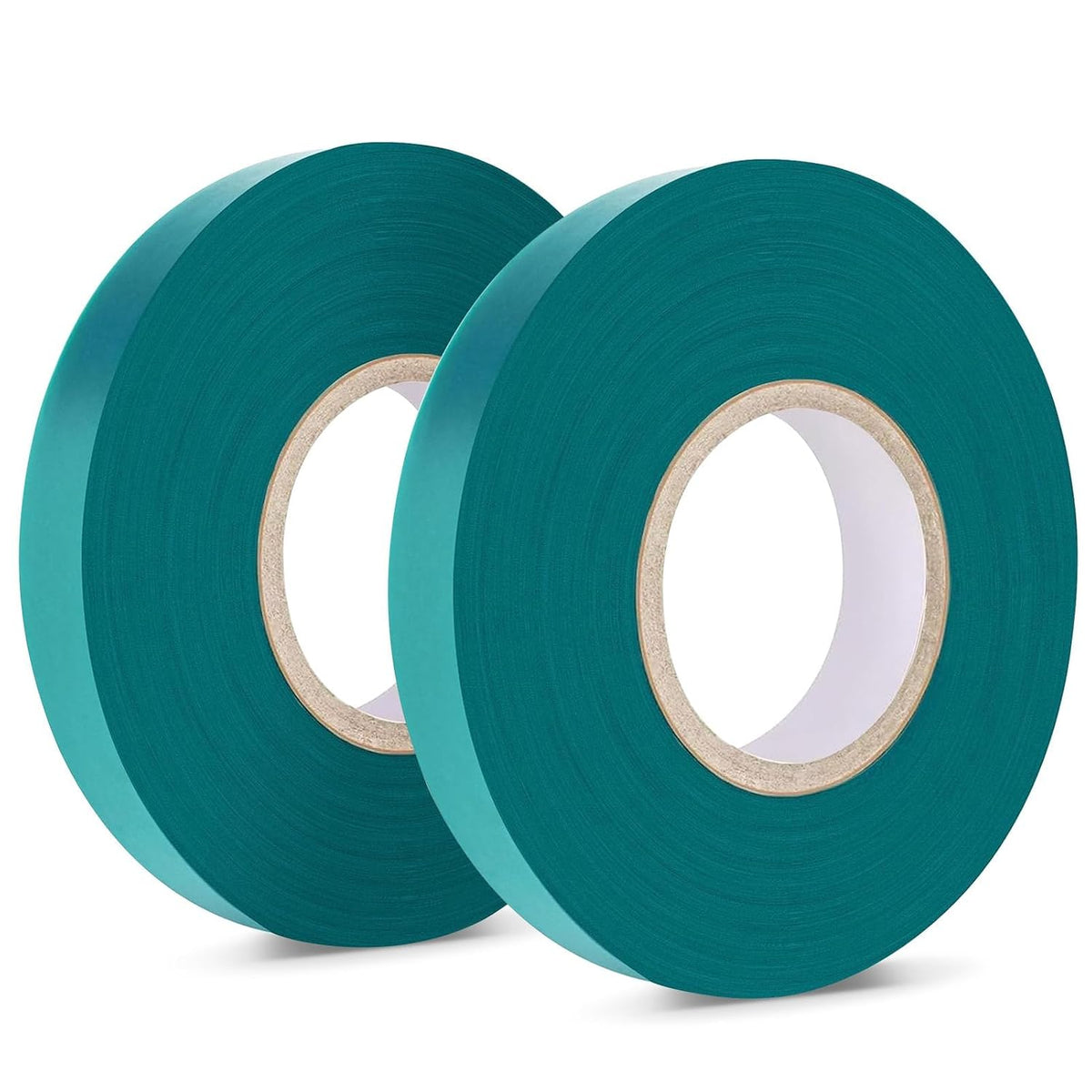2 Pack x 150 ft Stretch Tie Tape Roll, 1/2" Garden Tie Tape, Thick Sturdy Plant Ribbon Garden Green Vinyl Stake Gardening Tools for Indoor Outdoor Patio Plant Use