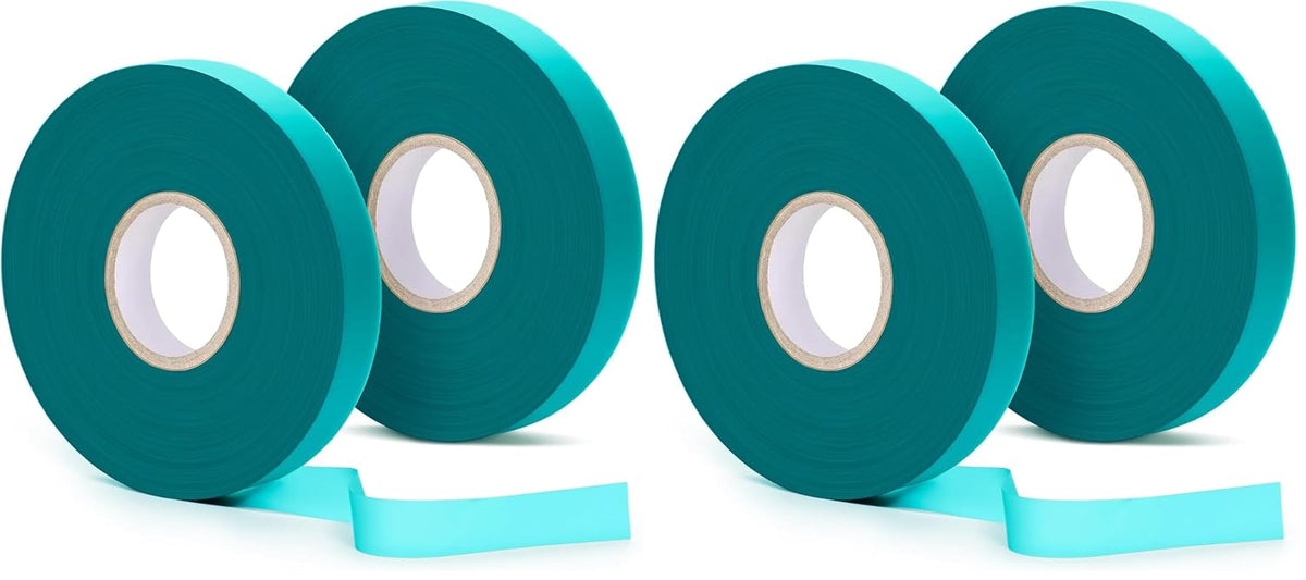 2 Pack x 150 ft Stretch Tie Tape Roll, 1/2" Garden Tie Tape, Thick Sturdy Plant Ribbon Garden Green Vinyl Stake Gardening Tools for Indoor Outdoor Patio Plant Use
