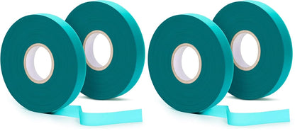2 Pack x 150 ft Stretch Tie Tape Roll, 1/2" Garden Tie Tape, Thick Sturdy Plant Ribbon Garden Green Vinyl Stake Gardening Tools for Indoor Outdoor Patio Plant Use