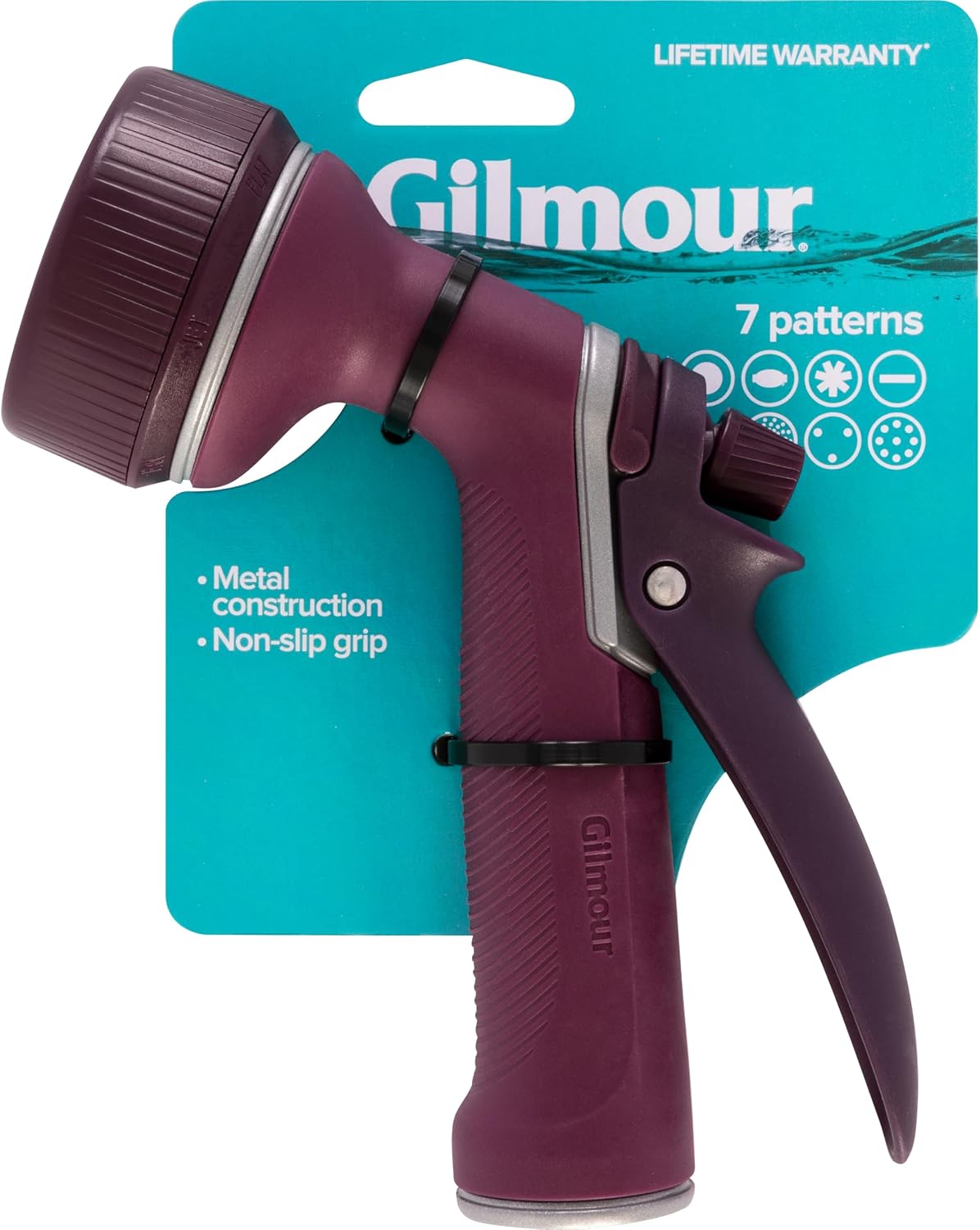 Medium Duty Rear Control Garden Hose Nozzle with Ergonmic Grip