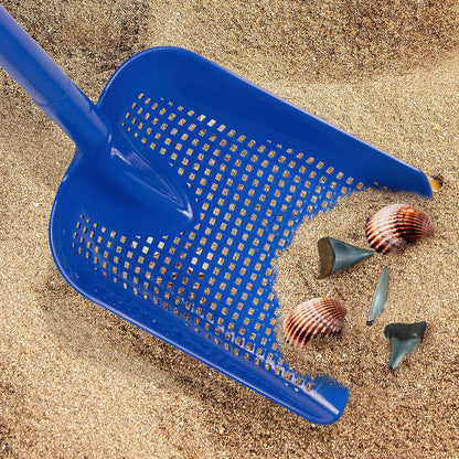 Sand Sifter for the Beach - Sifting Shovel for Shells, Shark Teeth & Sea Glass, Durable Plastic Scoop for Beachcombing and Treasure Hunting, Shell Scooper for Beach