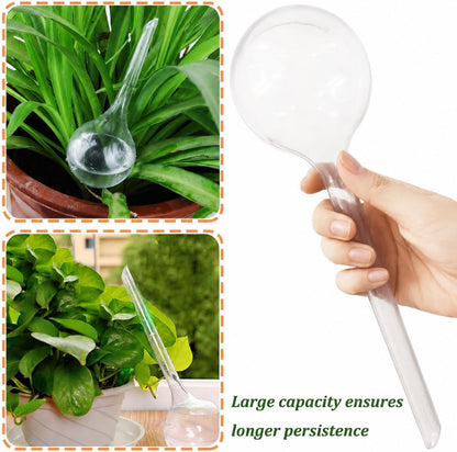 Pynqdfu 24 Pcs ,Clear Plastic Self-Watering Bulbs,Garden Automatic Watering Globes for Plant,Indoor,Outdoor,Graden,Flowers(Large,Medium,Small)