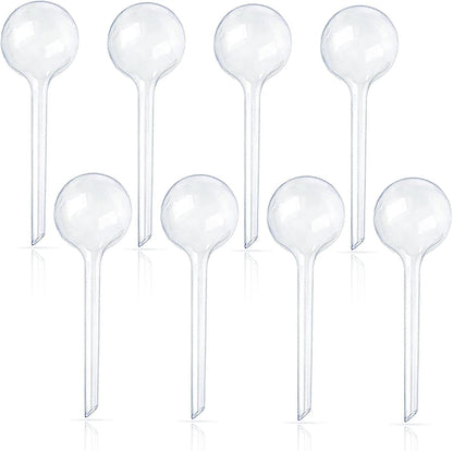Pynqdfu 24 Pcs ,Clear Plastic Self-Watering Bulbs,Garden Automatic Watering Globes for Plant,Indoor,Outdoor,Graden,Flowers(Large,Medium,Small)