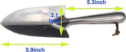 Creative Calibration Gardening Yard Stainless Steel Trowel Shovel Spade 11"