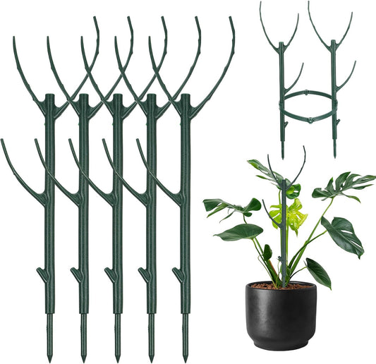 5 Pack Monstera Plants Support Stackable Plant Support Stakes