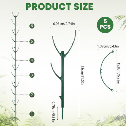 5 Pack Monstera Plants Support Stackable Plant Support Stakes