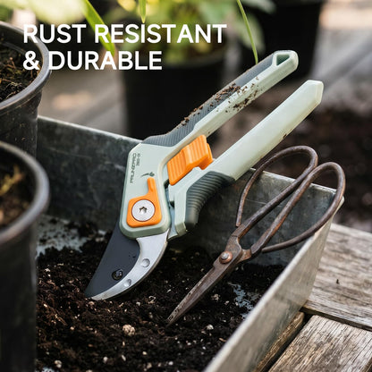 ® 8.2" Pruning Shears Ultra Sharp Lightweight Bypass Plant Clippers
