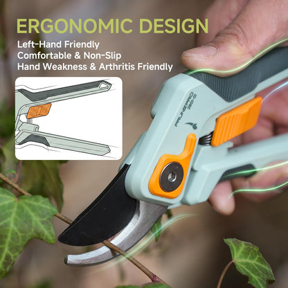 ® 8.2" Pruning Shears Ultra Sharp Lightweight Bypass Plant Clippers