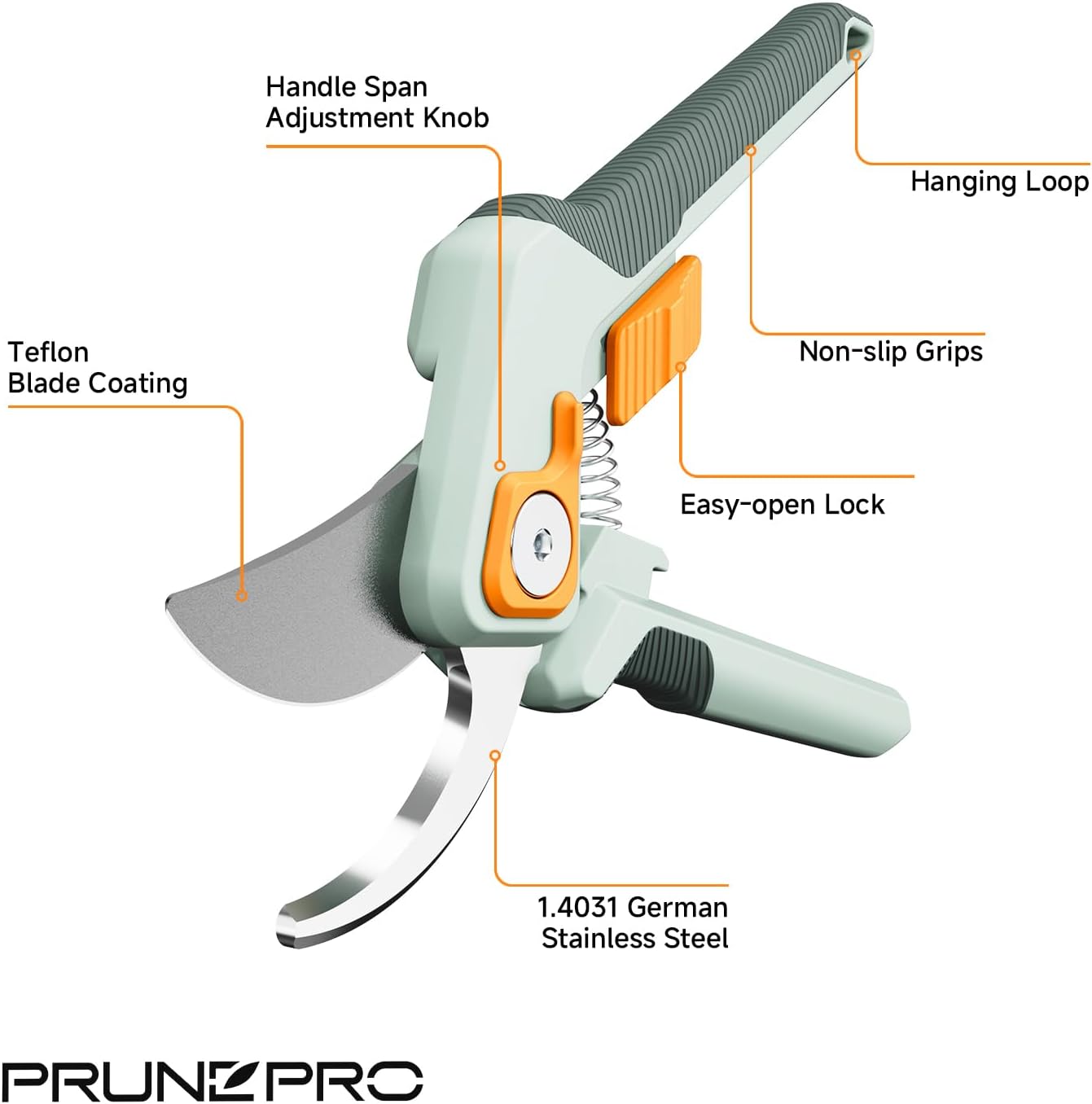 ® 8.2" Pruning Shears Ultra Sharp Lightweight Bypass Plant Clippers