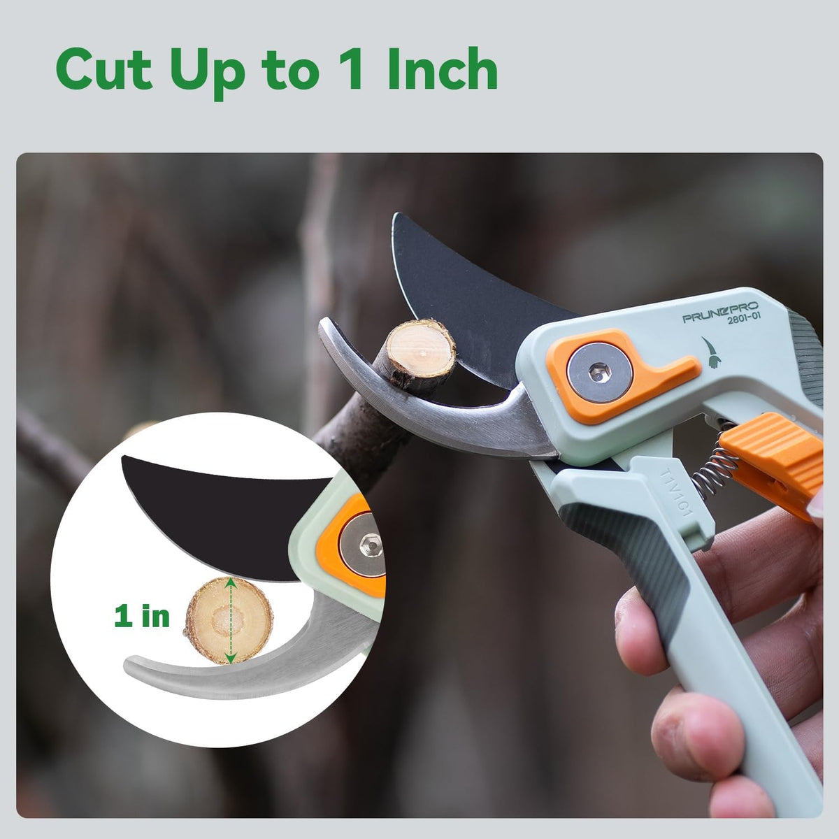 ® 8.2" Pruning Shears Ultra Sharp Lightweight Bypass Plant Clippers