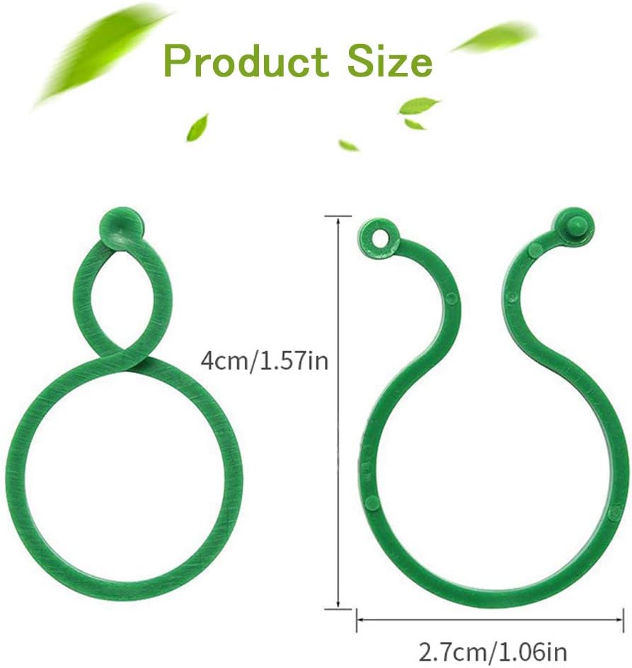 100 Pcs Plant Twist Clip Ties Garden Plant Support Clips Vegetables Tomato Vine Flower Clips Plant Locks for Securing Plants