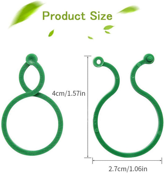 100 Pcs Plant Twist Clip Ties Garden Plant Support Clips Vegetables Tomato Vine Flower Clips Plant Locks for Securing Plants