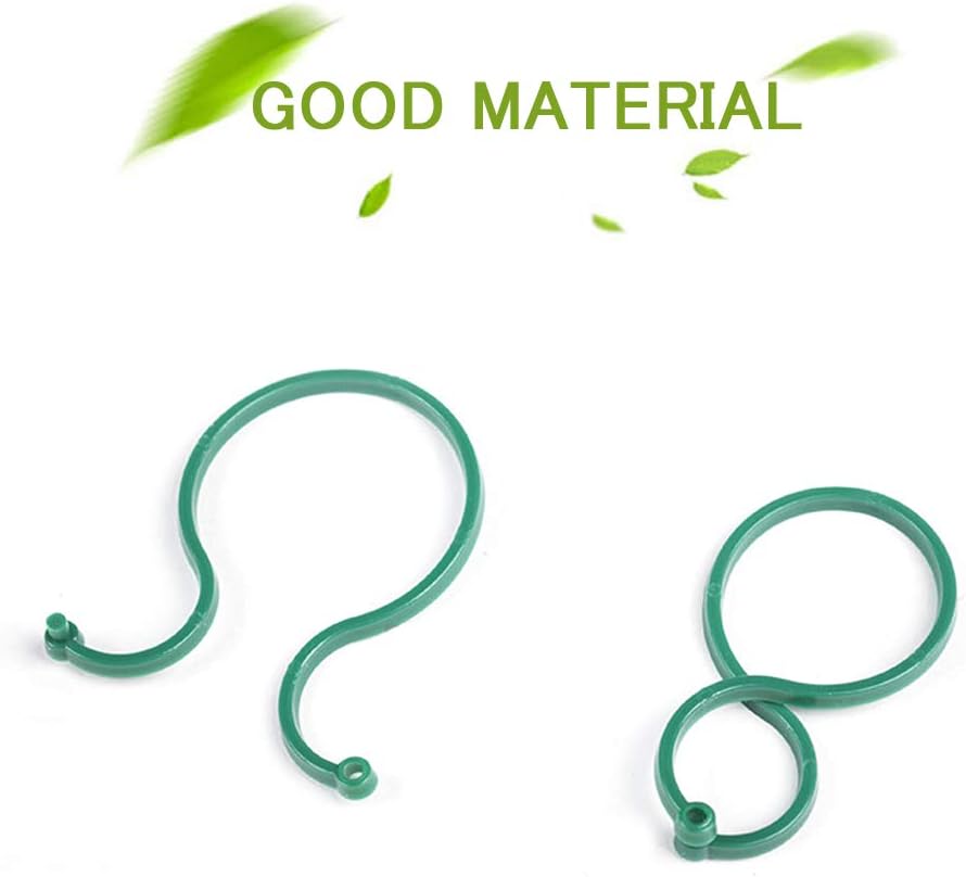100 Pcs Plant Twist Clip Ties Garden Plant Support Clips Vegetables Tomato Vine Flower Clips Plant Locks for Securing Plants