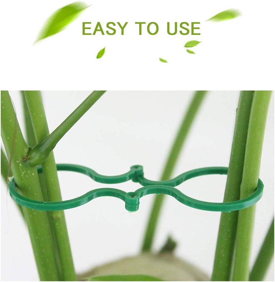 100 Pcs Plant Twist Clip Ties Garden Plant Support Clips Vegetables Tomato Vine Flower Clips Plant Locks for Securing Plants