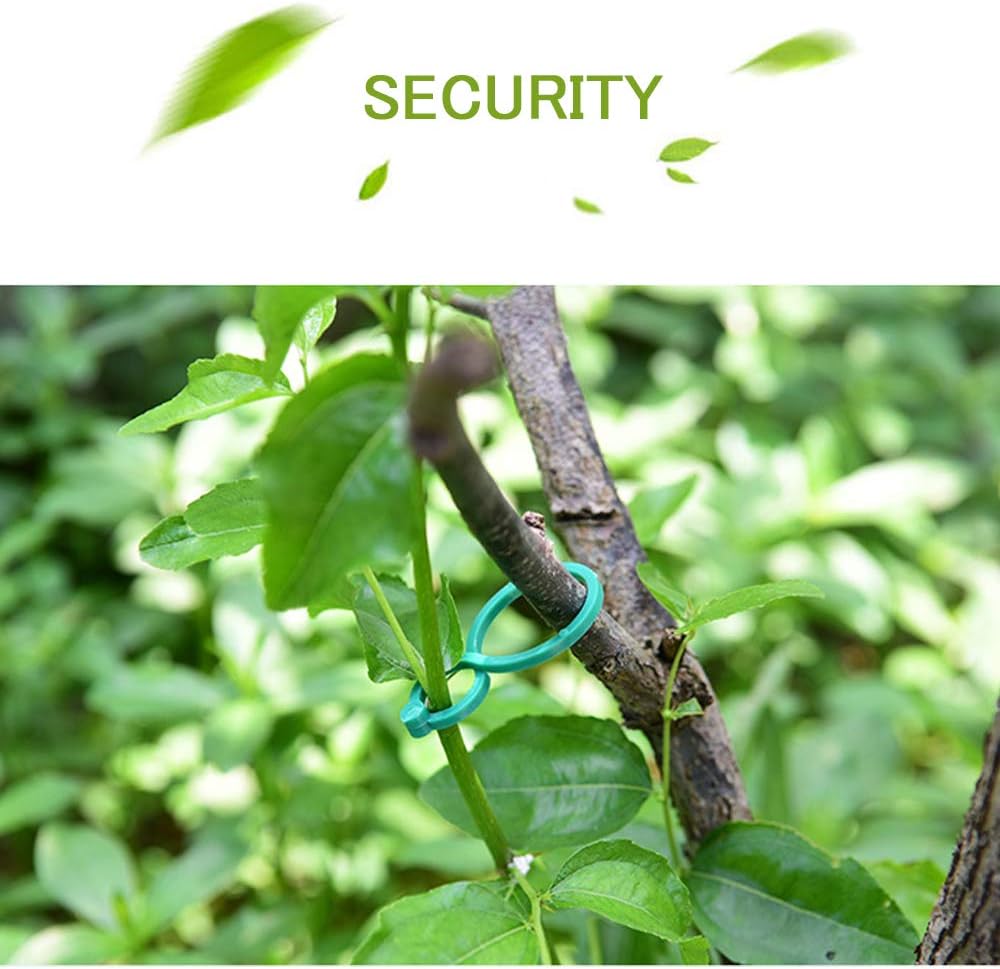 100 Pcs Plant Twist Clip Ties Garden Plant Support Clips Vegetables Tomato Vine Flower Clips Plant Locks for Securing Plants