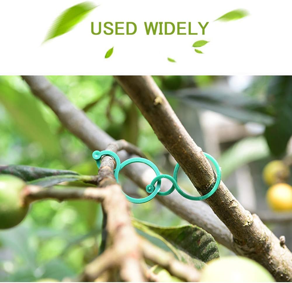 100 Pcs Plant Twist Clip Ties Garden Plant Support Clips Vegetables Tomato Vine Flower Clips Plant Locks for Securing Plants
