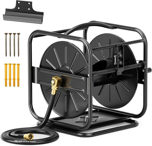 Garden Hose Reels, Holds 100 to 200 FT Hoses