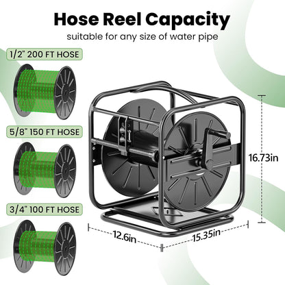 Garden Hose Reels, Holds 100 to 200 FT Hoses