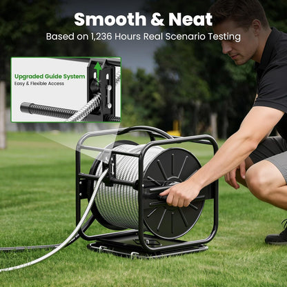 Garden Hose Reels, Holds 100 to 200 FT Hoses