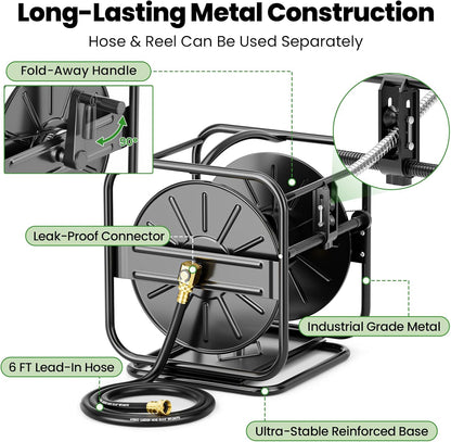 Garden Hose Reels, Holds 100 to 200 FT Hoses