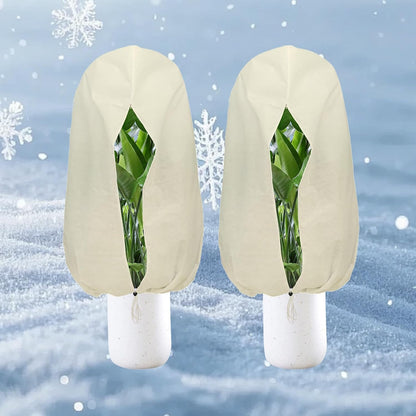 Plant Covers Freeze Protection – 2 Packs 47.2" x 70.8" Thickened Plant Frost Protection Covers, Heavy Duty Winter Plant Covers with Zipper & Drawstring, Reliable Freeze Protection for Outdoor Plants