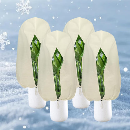 Plant Covers Freeze Protection – 2 Packs 47.2" x 70.8" Thickened Plant Frost Protection Covers, Heavy Duty Winter Plant Covers with Zipper & Drawstring, Reliable Freeze Protection for Outdoor Plants