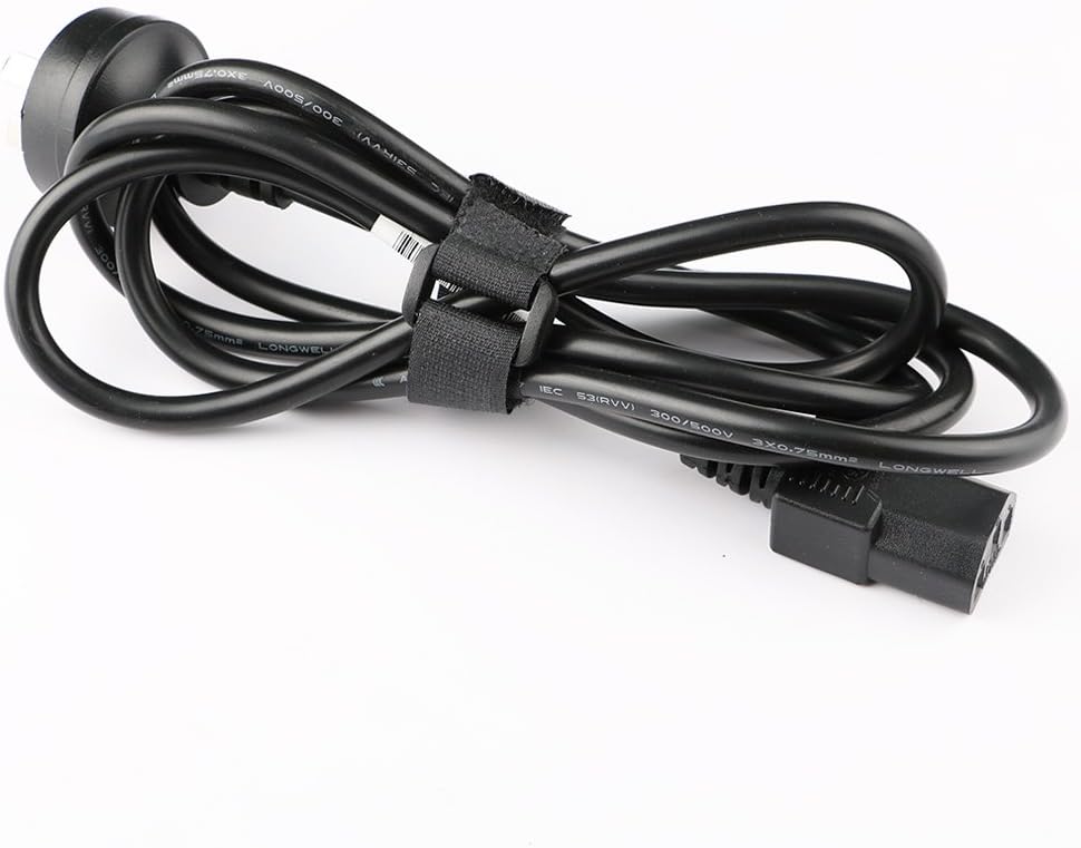 20 Pieces Black Cable Straps Set, Hook and Loop Cable Ties (20, 30, 40 cm)