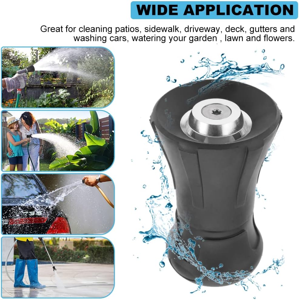 Fireman Hose Nozzle, 3/4" Garden Hose Nozzle, High Pressure Sprayer Nozzle