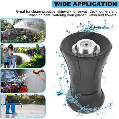 Fireman Hose Nozzle, 3/4" Garden Hose Nozzle, High Pressure Sprayer Nozzle