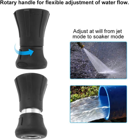 Fireman Hose Nozzle, 3/4" Garden Hose Nozzle, High Pressure Sprayer Nozzle