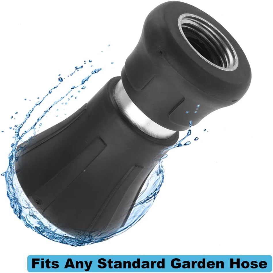 Fireman Hose Nozzle, 3/4" Garden Hose Nozzle, High Pressure Sprayer Nozzle
