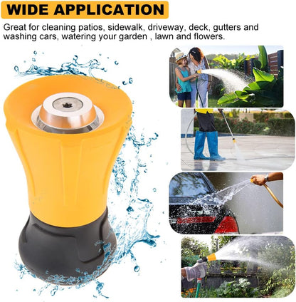 Fireman Hose Nozzle, 3/4" Garden Hose Nozzle, High Pressure Sprayer Nozzle