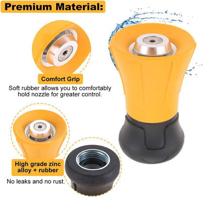 Fireman Hose Nozzle, 3/4" Garden Hose Nozzle, High Pressure Sprayer Nozzle