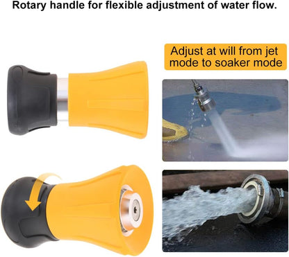 Fireman Hose Nozzle, 3/4" Garden Hose Nozzle, High Pressure Sprayer Nozzle
