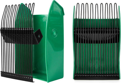 Berry Picker Rake with Metal Comb, Garden Harvest Scoop with Handle Green