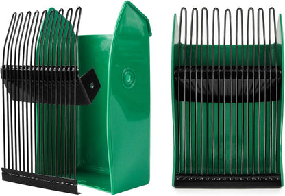 Berry Picker Rake with Metal Comb, Garden Harvest Scoop with Handle Green