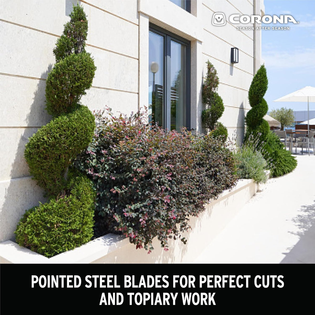 PrecisionCUT Aluminum Hedge Shear – Lightweight Hedge Clippers for Trimming Hedges, Shrubs & Bushes, Garden Landscaping Shears