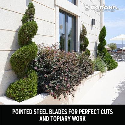 PrecisionCUT Aluminum Hedge Shear – Lightweight Hedge Clippers for Trimming Hedges, Shrubs & Bushes, Garden Landscaping Shears