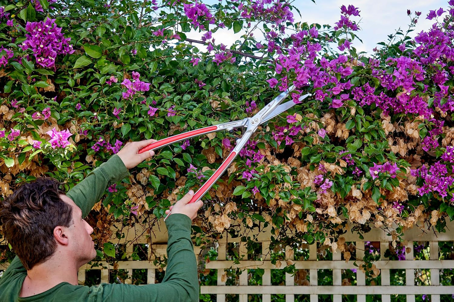 PrecisionCUT Aluminum Hedge Shear – Lightweight Hedge Clippers for Trimming Hedges, Shrubs & Bushes, Garden Landscaping Shears