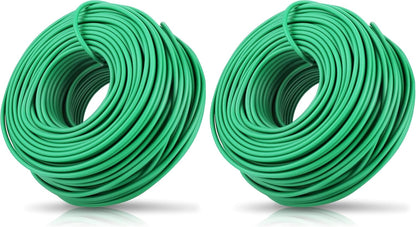 100 Feet Soft Tie for Plants, Green Twist Garden Ties Gardening Supplies for Supporting Climbing Plants, Tomatoes, Vegetables, (Diameter - 2.5MM)