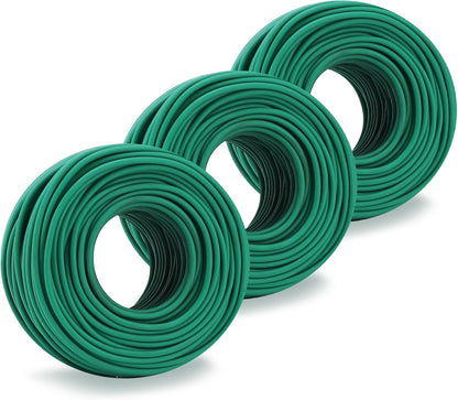 100 Feet Soft Tie for Plants, Green Twist Garden Ties Gardening Supplies for Supporting Climbing Plants, Tomatoes, Vegetables, (Diameter - 2.5MM)