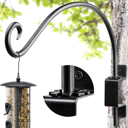 Bird Feeder Hanger Outdoor: 16" Swivel Heavy Duty Wall Mount Bracket