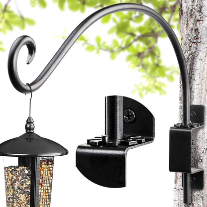 Bird Feeder Hanger Outdoor: 16" Swivel Heavy Duty Wall Mount Bracket