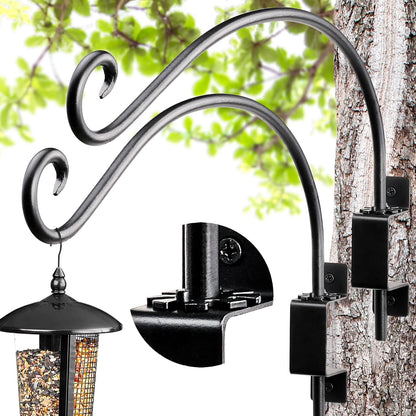 Bird Feeder Hanger Outdoor: 16" Swivel Heavy Duty Wall Mount Bracket