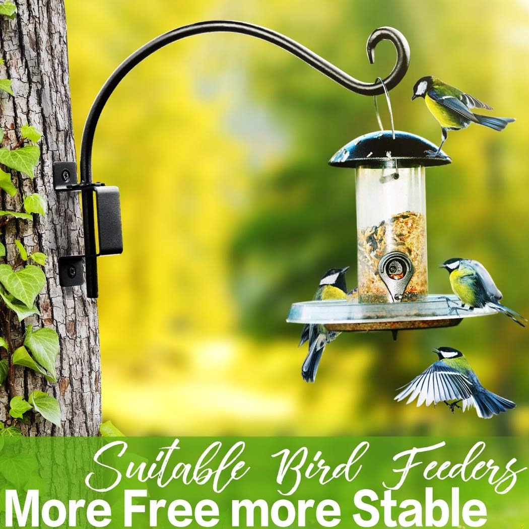 Bird Feeder Hanger Outdoor: 16" Swivel Heavy Duty Wall Mount Bracket